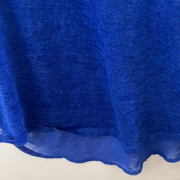 FINAL MARKDOWN forever 21 chiffon trim top small - Picture 2 of 5